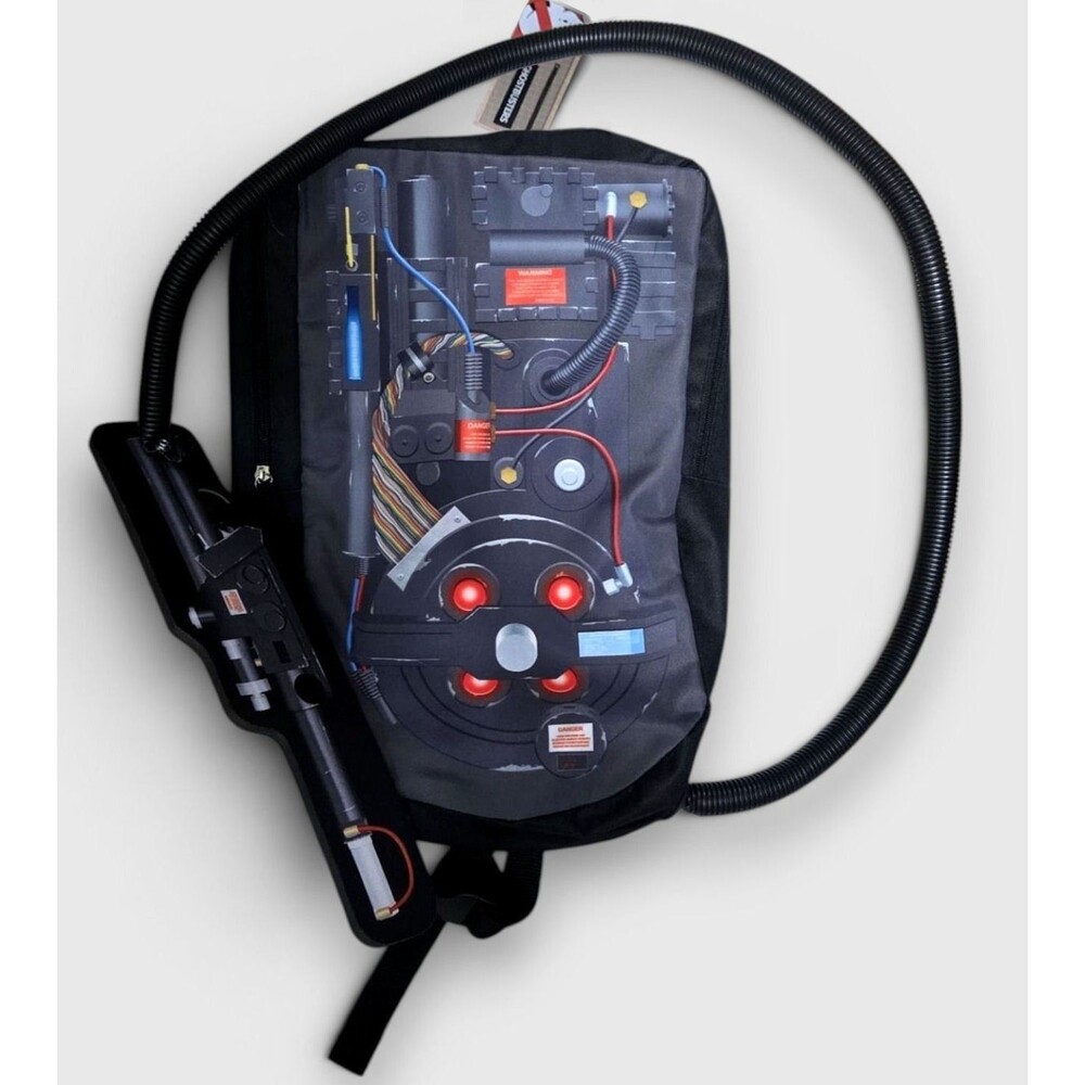Ghostbusters Proton Pack Backpack w/Particle Wand Attachment Costume Cosplay NWT